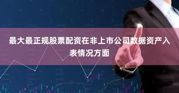 最大最正规股票配资　　在非上市公司数据资产入表情况方面